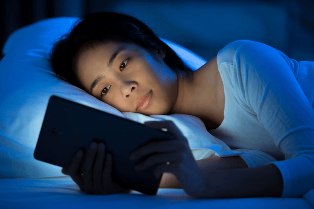 Blue light and sleep disruption
